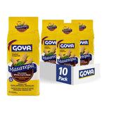 Goya masarepa frente del paquete con etiqueta visible y confianza de marca