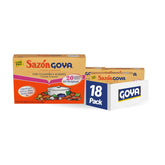 Goya caja frontal del paquete de 18 sobres mostrando presentación y practicidad