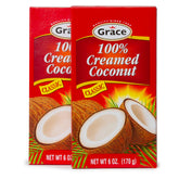 Grace crema de coco vista frontal del envase mostrando el formato sin aditivos