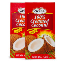 Grace crema de coco vista frontal del envase mostrando el formato sin aditivos