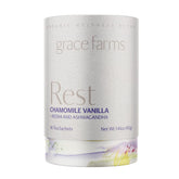 Grace Farms empaque frontal mostrando 16 sachets y beneficios orgánicos