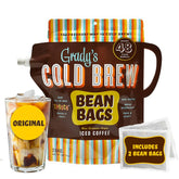 Grady's Cold Brew paquete frontal mostrando diseño y conveniencia