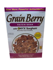 Grain Berry caja frontal mostrando el diseño y beneficios visibles