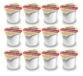 Grandioso vaso empacado frontal mostrando porción lista para servir y conveniencia