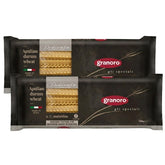 Granoro empaque frontal mostrando pasta mafaldine auténtica y origen Puglia