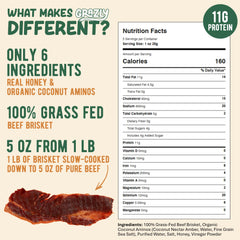 Grazly piezas de brisket en primer plano, muestra corte completo y jugosidad