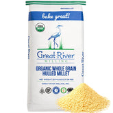 Great River Milling vista frontal del paquete y tamaño grande