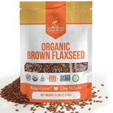 Great River Milling paquete frontal 5 lb mostrando sello orgánico y gluten free