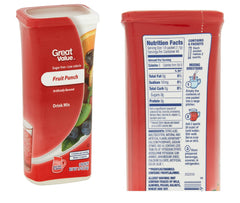 Great Value comparación de tamaño de lata mostrando almacenamiento práctico