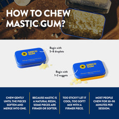 Greco Gum gota en mano para comparar escala y portabilidad