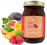Green Jay Gourmet frasco delantero mostrando etiqueta atractiva y calidad artesanal