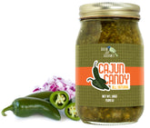 Green Jay Gourmet frasco frontal mostrando etiqueta y color vibrante, mejora visual del plato