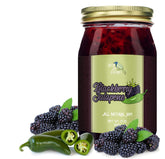 Green Jay Gourmet frasco frontal muestra etiqueta y tamaño, ideal para regalos