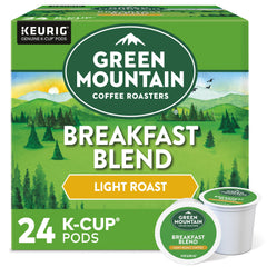 Green Mountain Coffee Roasters empaque frontal mostrando la caja y beneficio de conveniencia