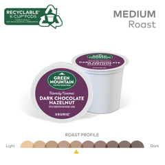 Green Mountain taza con café resaltando aroma y sabor achocolatado