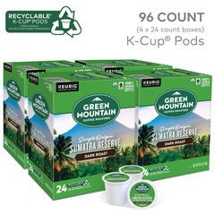 Green Mountain Coffee Roasters cápsula K-Cup de cerca con sellado para frescura