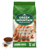 Green Mountain Coffee Roasters frontal del empaque enfatiza sabor y conveniencia