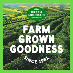 Green Mountain Coffee Roasters taza servida con vapor, disfrute rápido y fragante