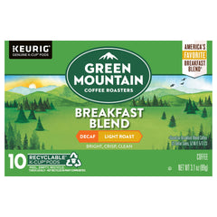 Green Mountain Coffee Roasters paquete frontal mostrando etiqueta y beneficio de sabor suave