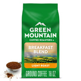 Green Mountain Coffee Roasters paquete frontal mostrando 18 oz y marca para identificación inmediata