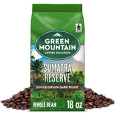 Green Mountain Coffee Roasters frente del empaque mostrando marca y beneficio de frescura