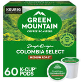 Green Mountain Coffee Roasters frente del empaque mostrando cantidad y marca