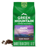 Green Mountain Coffee Roasters bolsa Dark Magic frontal mostrando tamaño y marca