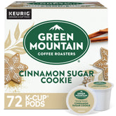 Green Mountain Coffee Roasters paquete frontal con cápsulas K-Cup y sabor canela