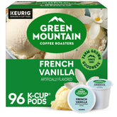 Green Mountain Coffee Roasters paquete frontal mostrando K-Cup y facilidad