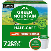 Green Mountain Coffee Roasters frente del empaque mostrando 72 cápsulas y conveniencia