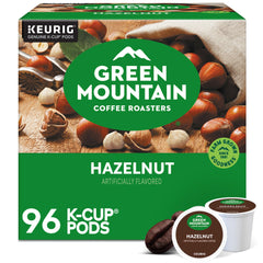 Green Mountain Coffee Roasters frontal del paquete mostrando 96 cápsulas y beneficio de porciones prácticas
