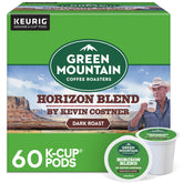 Green Mountain Coffee Roasters empaque frontal mostrando caja de 60 cápsulas y conveniencia