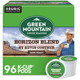 Green Mountain Coffee Roasters caja frontal Horizon Blend mostrando diseño y conveniencia