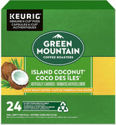 Green Mountain Coffee Roasters vista frontal del paquete con 24 cápsulas, muestra conveniencia