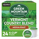 Green Mountain Coffee Roasters vista frontal del empaque mostrando 24 K-Cups y conveniencia