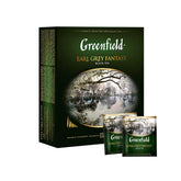 Greenfield caja frontal mostrando 100 bolsitas y diseño atractivo