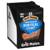 Grill Mates empaque frontal mostrando el sobre y beneficio de conveniencia