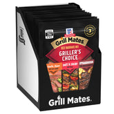 Grill Mates frente del paquete mostrando diseño y usos