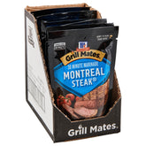 Grill Mates sobre frontal mostrando el empaque y la porción práctica