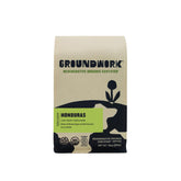 Groundwork paquete frente que muestra marca y beneficio de sabor responsable