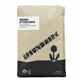 Groundwork paquete frontal 5 lb mostrando etiqueta orgánica y diseño profesional