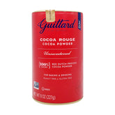 Guittard cacao en polvo frente con envase práctico y marca visible