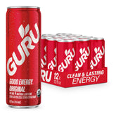 GURU lata frente mostrando diseño y conveniencia para llevar