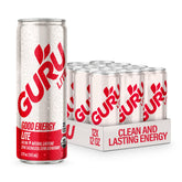 Guru lata frente mostrando diseño y beneficios de energía natural