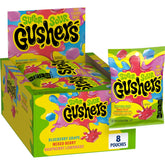 Gushers caja Super Sour Berry mostrando empaque frontal y conveniencia