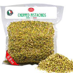 GUSTO ETNA paquete frontal de pistachos troceados crudos sin sal, práctico