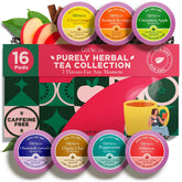 Gya Tea Co caja frontal del set de 16 cápsulas lista para regalar
