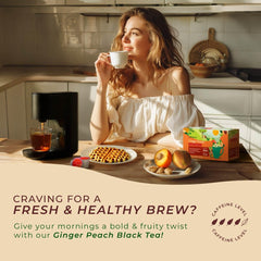 Gya Tea Co pod en primer plano mostrando sellado y conveniencia rápida