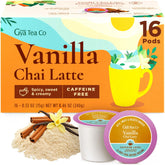 Gya Tea Co frontal del paquete mostrando 16 cápsulas y diseño atractivo