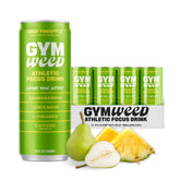 GYM WEED frente de la lata mostrando diseño y ventaja de enfoque